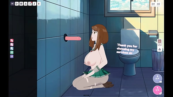 Ochako Uraraka Sucks A Mans Cock For Money In A Glory Hole Gameplay Lusts Cupid