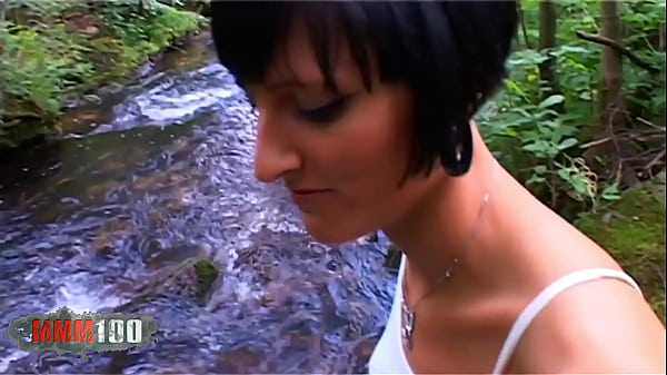 Sexy French Brunette Ass Fucked In The Wood
