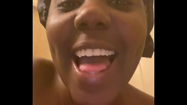 Shower Young Ebony Showing Off The Sexual Goods 1