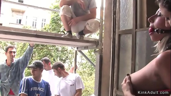 Czech Blonde Beauty In Bondage D In Public Streets