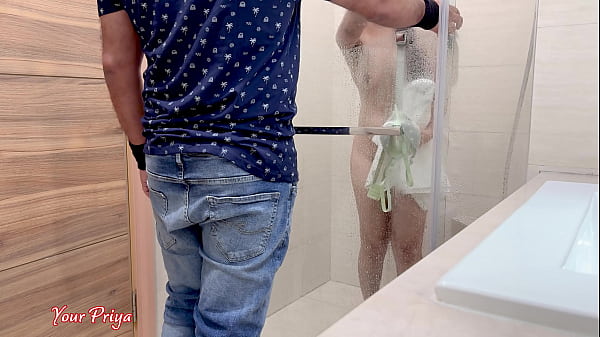 Step Mom Hot Sex After Bath Under The Shower Sex Video With Hindi Audio