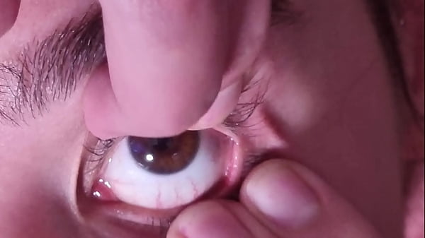 Cum Into Open Eye Extreme Close Up Cum Desperation