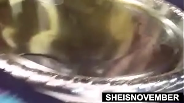 Erotic Chubby Bbw Nude Body Dripping Oil While Peeing Posing In The Bathroom Standing On A Counter Top Edge Thick Pretty Babe Sheisnovember Huge Busty Areolas And Big Tits Jiggle Spreading Her Bub