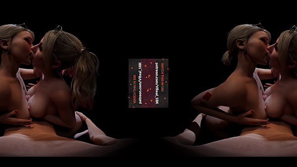 Vreal 18K 3D Cgi Double Titjob With Cum Kiss