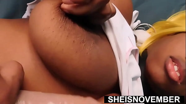 Im Erotically Posing In Cute Lingerie With Wet Pussy Lips Exposed Petite Young Black Geek Sheisnovember Huge Natural Tits And Biggest Areolas Bouncing From Toy Smacking While Half Naked Sprea